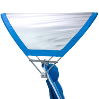 Chaise de plage pare-soleil d'extérieur, tabouret de repos pliable, porte-boissons intégré, auvent réglable
