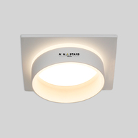 Vente en gros usine – Module de projecteur LED encastré à cadre circulaire en aluminium, boîtier de plafond rond noir/blanc GX53