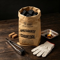 Sacs en papier multicouches de 25 kg pour emballage de charbon de bois, avec logo imprimé, pour l'exportation internationale en vrac de briquettes de bois