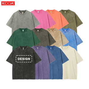 T-<span class=keywords><strong>shirt</strong></span> surdimensionné personnalisé en coton épais, T-shirts graphiques vintage délavés à l'acide pour hommes - Product Image 4
