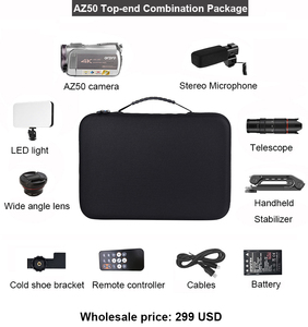 Caméra vidéo numérique professionnelle, 4K 30fps, vision nocturne à <span class=keywords><strong>infrarouge</strong></span>, zoom optique, WiFi - Product Image 6