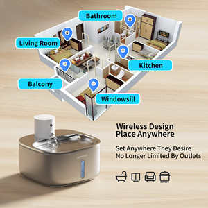 Petwant Fuente de Agua Potable <span class=keywords><strong>para</strong></span> Mascotas, Inalámbrica, de Acero Inoxidable, con Pilas, 3,2 L, <span class=keywords><strong>para</strong></span> Animales Pequeños, Perros y <span class=keywords><strong>Gatos</strong></span> - Product Image 6