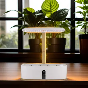 Pots et jardinières d'intérieur intelligents Jardin de fleurs hydroponique avec lumière LED