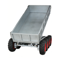 Nouveau Transporteur Électrique Télécommandé pour Terres Agricoles, Vergers et Chantiers de Construction, 8x8, 1500 kg, Chariot de Manutention de Matériaux Agricoles