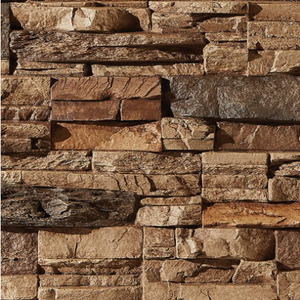 Amerikanische 3D-Steinwandplatte Feuerfeste geometrische Polyurethan-PU-Kunst kultur Wasserdichte Felswand Villa Feuchtigkeit beständige Funktion - Product Image 6