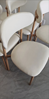 Chaise de salle à manger nordique moderne de luxe léger avec dossier, design simple pour café, maison, restaurant, négociation