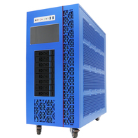 Boîtier de serveur tour TOPLOONG personnalisé à 4 GPU, 8 baies E-AXT, châssis de serveur tour à 4 GPU avec affichage de données en temps réel par LED