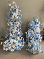 L-R342 Arche de gâteau personnalisée de haute qualité, décoration florale artificielle pour mariage, demande en mariage, fête, Saint-Valentin