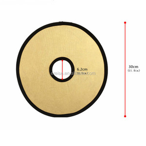 2 IN1 30ซมทองสีเงินแบบพกพาตัวสะท้อนแสงกล้อง DSLR อุปกรณ์เสริมแฟลชดิฟฟิวเซอร์ซอฟต์บ็อกซ์สำหรับถ่ายภาพมีรู - Product Image 5