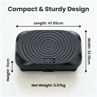 200W ABS 0-7mm Amplitude 120KG Max. Belastung 1-60 Geschwindigkeiten LCD-Display Fitness-Studio Heimgebrauch Gewichtsverlust OEM Anpassbare Vibrationsplatte