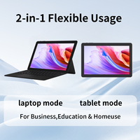 Gloednieuwe 10,1 inch 2-in-1 tablet touchscreen Intel M3 Windows 11 draagbare computer 12GB RAM M.2 SSD met toetsenbord voor zakelijk gebruik, makkelijk mee te nemen