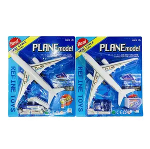 Goedkope Plastic Vliegtuig Vrachtwagen Model Luchthaven Speelgoed Voor Kinderen