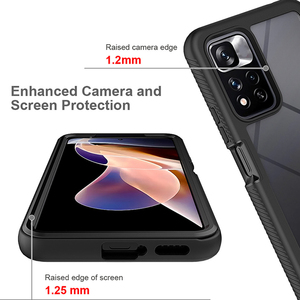 Funda protectora de Tpu a prueba de golpes para Xiaomi <span class=keywords><strong>Redmi10</strong></span> 11 note 8 9 10plus, carcasa frontal a la moda, antigolpes, 2 en 1 - Product Image 3