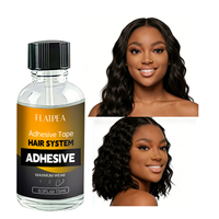 Colle pour perruque en dentelle OEM anti-huile, tenue forte, imperméable, 15 ml, adhésif invisible naturel pour perruque, pour cuir chevelu gras