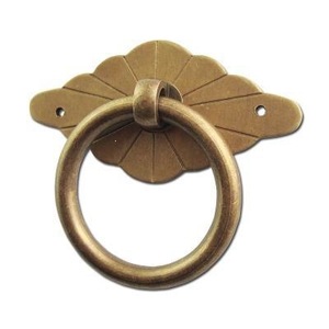 Tirador de Cajón de Cobre Estilo Chino, Anillo para Muebles Antiguos, Herraje para Gabinetes - Product Image 5