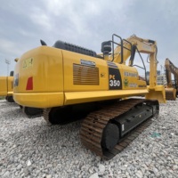 Excavatrice d'occasion Komatsu PC350 350 de 35 tonnes à chenilles hydrauliques pour l'exploitation minière, haute performance et économe en carburant, en service