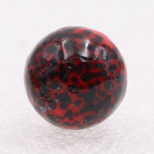 Billes de verre rouge de 16 mm en verre soufflé à la main de Murano, jouets, loisirs créatifs, avec des points noirs pour kits de terrarium <span class=keywords><strong>Marimo</strong></span> DIY - Product Image 3