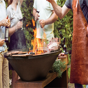 Customized Corten Steel <b>Fire</b> <b>Pit</b> Camping Bowl BBQ Grill - Product Image 4