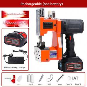 Máquina de Coser Portátil Manual Eléctrica Mini para Fábricas, Uso Doméstico e Industrial, Cerradora de Bolsas para Sellado de Sacos de Arroz Tejidos - Product Image 6