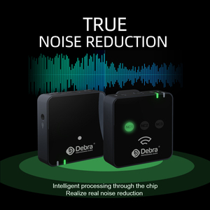 Auriculares Lavalier inalámbricos portátiles Micrófono Reducción de ruido para cámara DSLR Smartphone Grabación Entrevista Monitor Interfaz - Product Image 5
