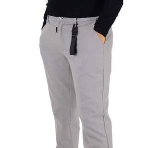 Pantaloni formali in velluto a coste nero antirughe UMA23143PA Logo personalizzabile taglia XL decorato con cerniere tinta unita - Product Image 2