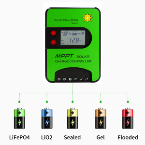 12/24V 15A <b>Solar</b> Panels Controller for Off-Grid <b>Solar</b> Power System With <b>Battery</b> - Product Image 2