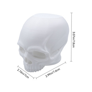Lampada a Forma di Teschio 3.07in/7.8cm in Plastica, Decorazione Gotica per Interni Auto, Luce d'Atmosfera - Product Image 1