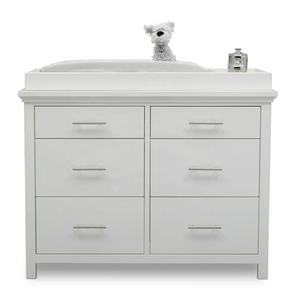 Commode à 6 tiroirs pour chambre d'enfant en bas âge armoire de rangement commode et <span class=keywords><strong>table</strong></span> à <span class=keywords><strong>langer</strong></span> en bois pour bébé - Product Image 4