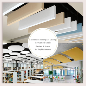 Pannello per Controsoffitto in Fibra di Vetro Personalizzato, Produttore di <span class=keywords><strong>Pannelli</strong></span> <span class=keywords><strong>Fonoassorbenti</strong></span> di Classe A, Pannello Ondulato Spaziale Insonorizzante - Product Image 3