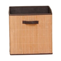 Panier de rangement carré pliant en rotin boîte utilitaire boîte de rangement jouet livre cadre de rangement salon panier ménager