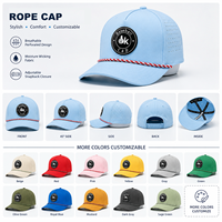 Gorra Deportiva con Logotipo Bordado Personalizado, Gorra de Béisbol Ajustada a la Moda, Gorra Impermeable con Orificios Perforados con Corte Láser para Hombre