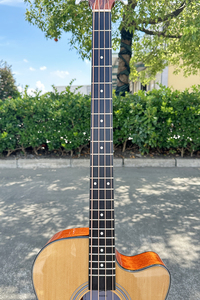 Aiersi Marke Hochwertiges Musikinstrument 4-Saitige E-Gitarre mit Massiver Fichtendecke Akustikgitarre für Musikliebhaber - Product Image 4
