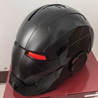 Casque de super-héros MK 5 portable noir mat pour cosplay – Vente chaude