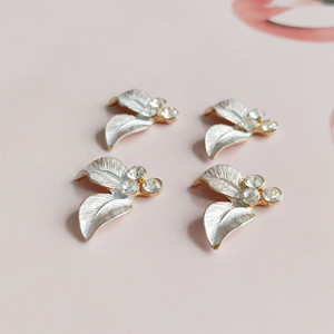 Lutins ใหม่สีทอง, ใบเพชร encrusted บางเคลือบโลหะผสมอุปกรณ์สำหรับรองเท้า, เสื้อผ้า, กระเป๋า, หมวก, และ DIY - Product Image 3