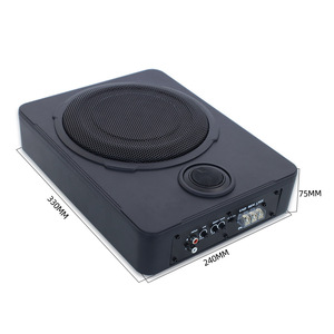 8 Inch Ultra Thin Subwoofer With Tweeter 12V 24V Car Audio <b>Stereo</b> <b>System</b> Aluminum Alloy - Product Image 4