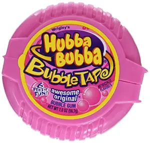 Hubba Bubba Gum Awesome原装泡泡糖胶带，2盎司 (6卷)