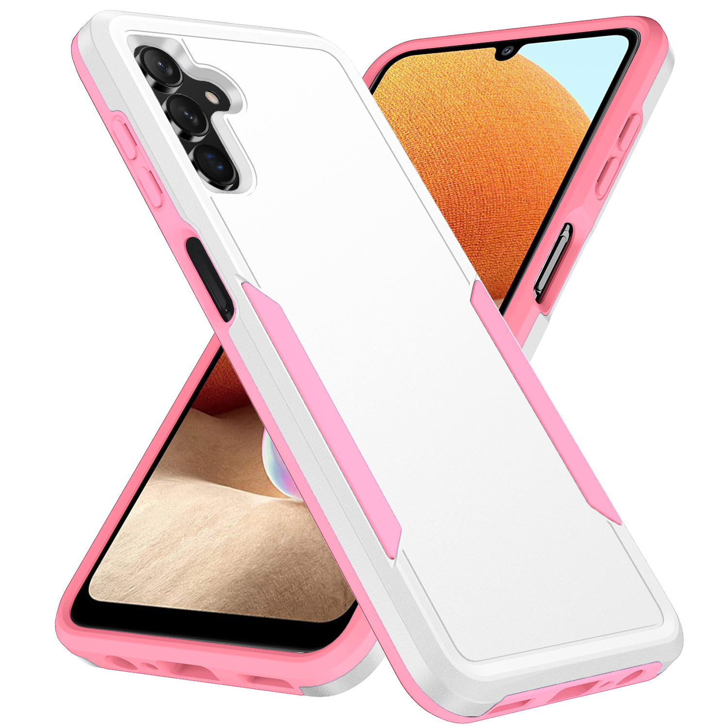 White + pink