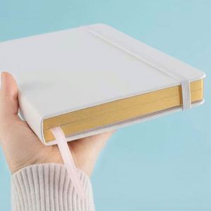 Wholesale High Quality Leather Hardcover Custom Diary Gold Stamping Journal Notebook with Thread <b>Sewing</b> Binding Manufacturers - Product Image 1