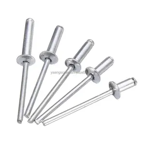 Chất lượng cao Fastener nhôm mù đinh tán mở loại phẳng mù đinh tán