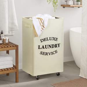 Large Capacity <strong>Laundry</strong> <strong>Basket</strong> <strong>with</strong> <strong>Wheels</strong> Customizable <strong>Laundry</strong> <strong>Baskets</strong> <strong>Laundry</strong> <strong>Basket</strong> - Product Image 2