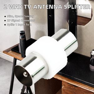 Répartiteur d'antenne TV 2 voies 2P 2 fils, connecteur RF mâle vers femelle - Product Image 2