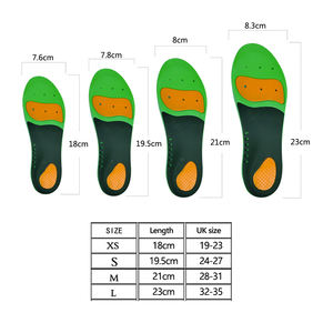 Plantillas de zapatos ortopédicos para fascitis plantar, soporte de arco, plantillas de zapatos cómodos de PU, plantillas atléticas para correr para niños - Product Image 6
