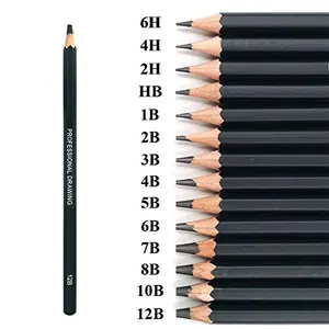 Set di Matite da Disegno in Legno di Alta Qualità Personalizzate per Artisti Professionisti HB 2B 4B <span class=keywords><strong>6B</strong></span> 8B in Scatola di Latta - Product Image 1
