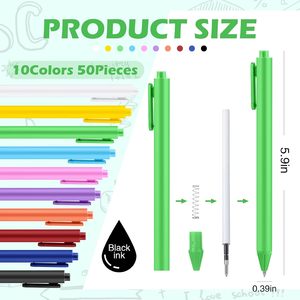 Customizable Macaron Gel Pen Bulk 0.5mm Fine Tip Plastic Black Ink UV Printing Smooth Writing for Students' Stationery - Product Image 3