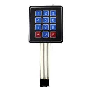 12 Chave Membrana Interruptor Teclado 3x4 Teclado Para Smart Car DIY Kit