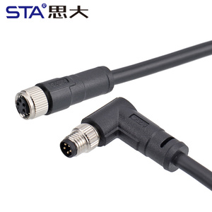 IP67 Shielded Unshielded 3 4 5 6 8 Pin Straight Angled Female Male M8 Overmolded Cable - Product Image 5