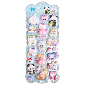 Adesivo 3D Morbido a Forma di <span class=keywords><strong>Orso</strong></span> Cartone Animato, Divertente Decorazione per Cover Telefono per Bambini, Casa, Ufficio, Lavoro, Adesivo Personalizzato - Product Image 1