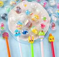 Cápsulas de Plástico PET Totalmente Transparentes de 28 mm para Máquinas Expendedoras, 100 Unidades, Juguetes Kawaii Educativos para Máquinas Expendedoras