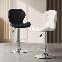 Chaise de bar moderne en cuir la plus vendue, tabouret de bar pivotant de haute qualité, chaise haute de comptoir en cuir, tabouret de bar de cuisine, chaise haute