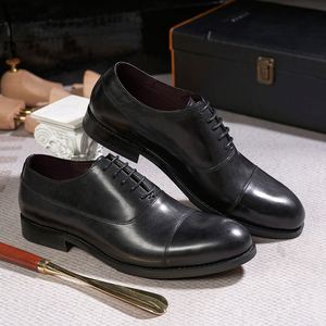 Chaussures Oxford Homme 2026 en Cuir Véritable à Bout Fermé, Motif Floral Gaufré, Respirantes, Antidérapantes, Isolantes, Idéales pour l'Automne et les Fêtes - Product Image 4